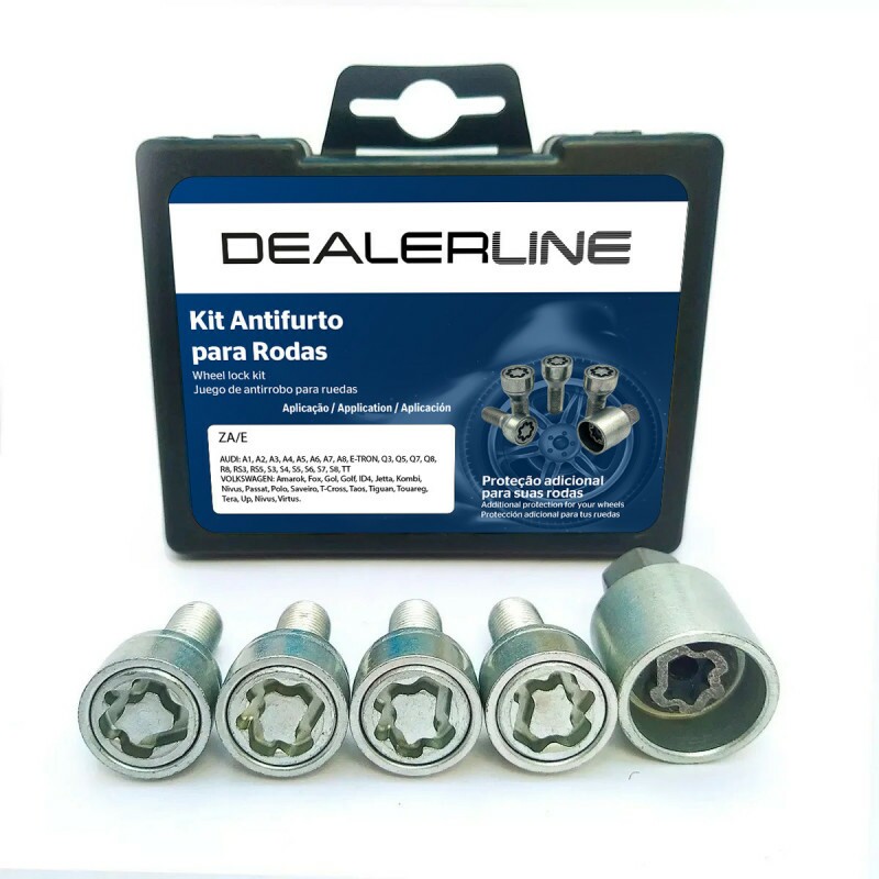 Kit Parafusos Antifurto de Rodas Volkswagen (ZA/E) Kit Parafusos Antifurto de Rodas Volkswagen (ZA/E)
