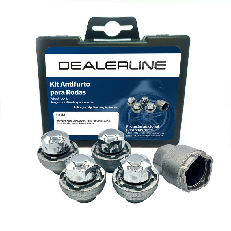 Kit Parafusos Antifurto de Rodas Hyundai (H1/M)