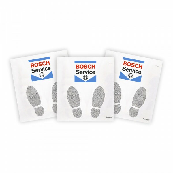 Tapetes de Papel com Logo Bosch.