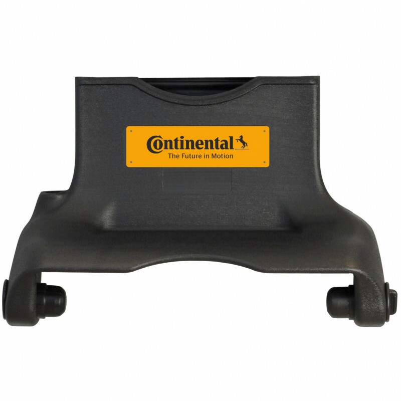 Expositor Preto com Placa Logo Continental.