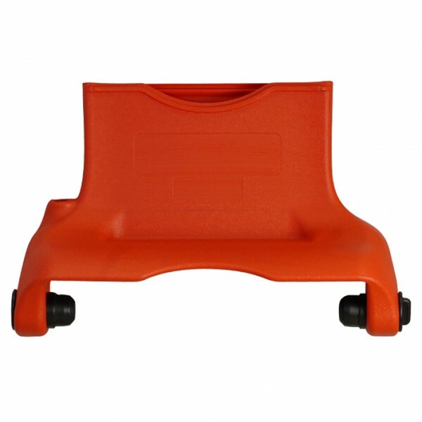 Expositor Vermelho com Placa Logo Cuidamos.