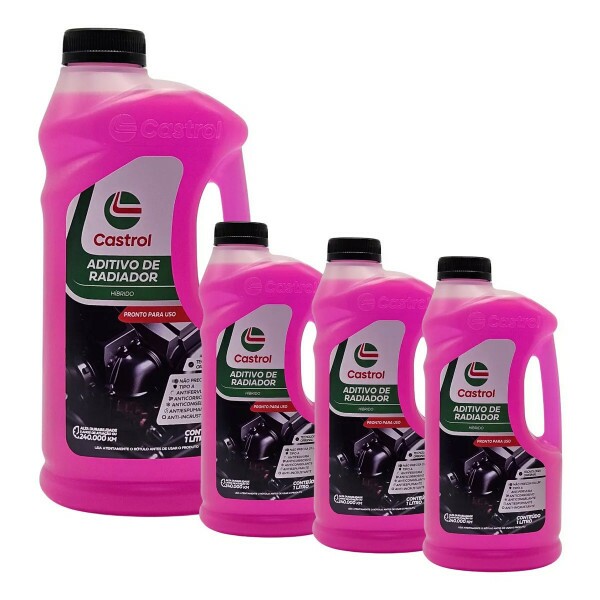 Aditivo de Radiador Pronto Uso Rosa Hibrido 1 Litro - Castrol Aditivo de Radiador Pronto Uso Rosa Hibrido 1 Litro - Castrol