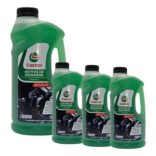 Aditivo de Radiador Pronto Uso Verde Inorgânico 1 Litro - Castrol Aditivo de Radiador Pronto Uso Verde Inorgânico 1 Litro - Castrol