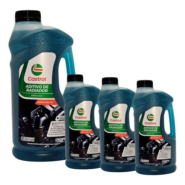 Aditivo de Radiador Pronto Uso Azul esverdeado Hibrido Asia 1 Litro - Castrol Aditivo de Radiador Pronto Uso Azul esverdeado Hibrido Asia 1 Litro - Castrol
