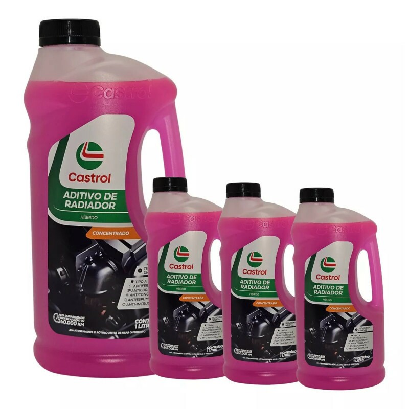 Aditivo de Radiador Concentrado Rosa Hibrido 1 Litro - Castrol
