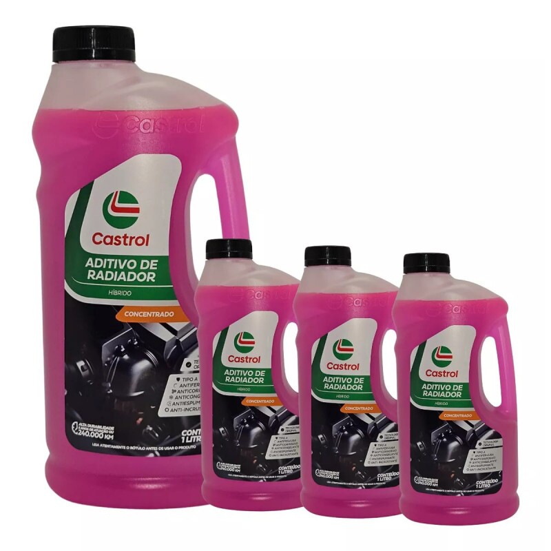 Aditivo de Radiador Concentrado Rosa Hibrido 1 Litro - Castrol Aditivo de Radiador Concentrado Rosa Hibrido 1 Litro - Castrol