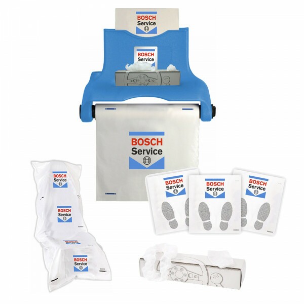 Kit de Protetivos de Oficina Bosch Car Service.